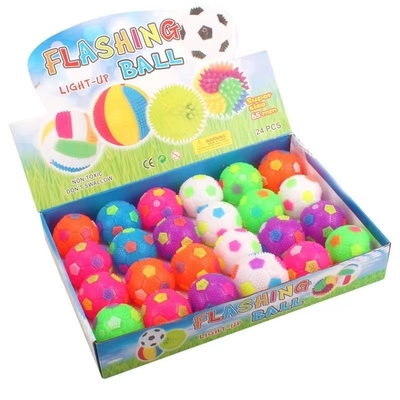 Резиновый TPR Flashing Spikey Bouncing Yoyo Toy Ball в многоцветных формах Отлично подходит для снятия стресса